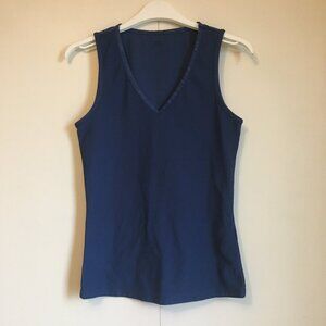 Mexx Drynamic Navy Blue Athletic V-Neck Tank Top